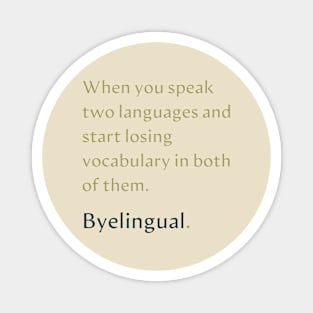 Byelingual Linguistic Fun Magnet